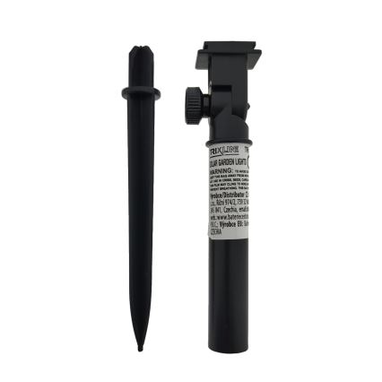 LED RGB aurinkovalaisin 10xLED/1,2V 300 mAh IP44 musta