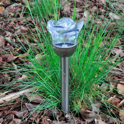 LED RGB aurinkokennovalo ROSE LED/1,2V 100 mAh IP44