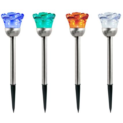 LED RGB aurinkokennovalo ROSE LED/1,2V 100 mAh IP44