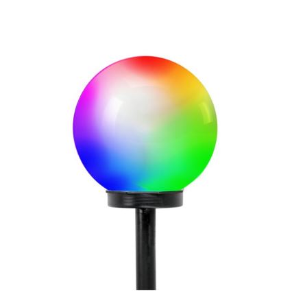LED RGB -aurinkovalaisin SPHERE LED/1,2 V IP44 200 mAh Ø 20 cm
