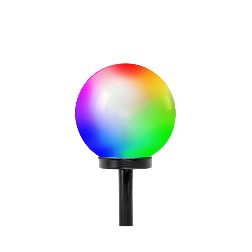 LED RGB -aurinkovalaisin SPHERE LED/1,2 V IP44 200 mAh Ø 20 cm