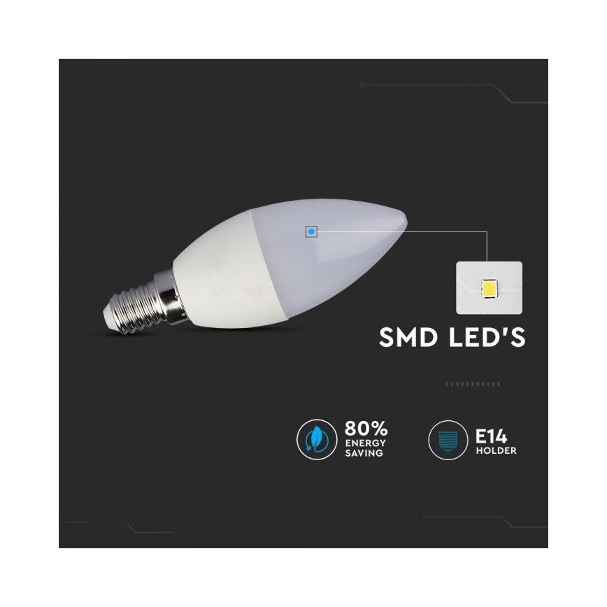 LED RGB himennettävä lamppu E14/3,5W/230V 6400K + kaukosäädin