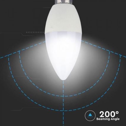 LED RGB himennettävä lamppu E14/3,5W/230V 6400K + kaukosäädin
