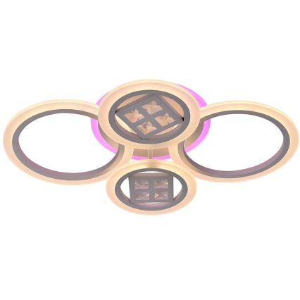 LED RGB himmennettävä pinta-asennettava kattovalaisin LED/50W/230V 3000-6500K + kaukosäädin