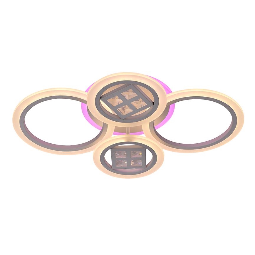 LED RGB himmennettävä pinta-asennettava kattovalaisin LED/50W/230V 3000-6500K + kaukosäädin