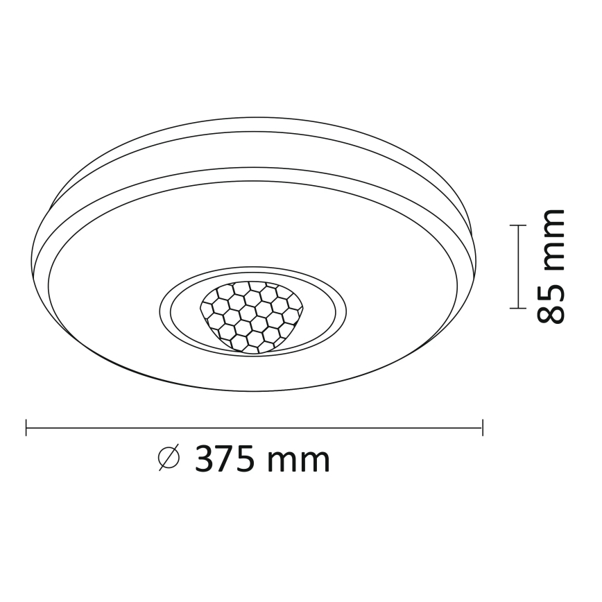 LED RGB Himmennettävä kattovalo MAGIC DISCO LED/18W/230V + kauko-ohjain