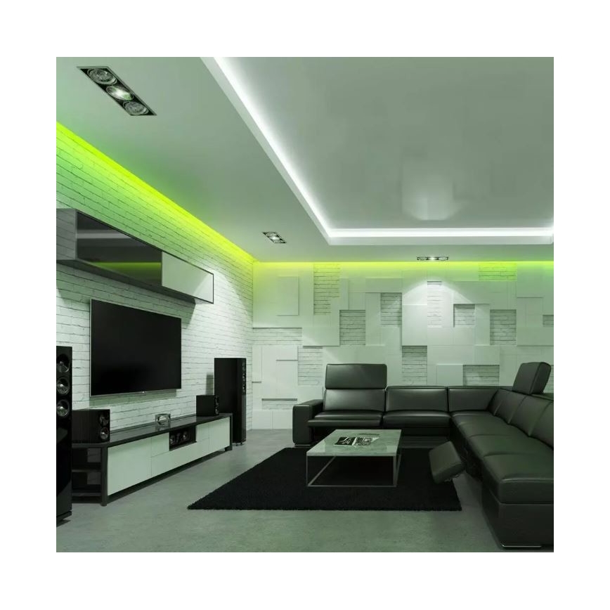 LED RGB himmennettävä nauha 2x5m LED / 4,8W / 230V + RC