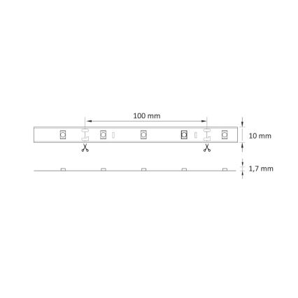 LED RGB Himmennettävä nauha 5m LED/18W/12V IP20 + kaukosäädin