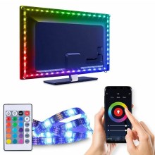 LED RGB Himmennettävä nauha televisioon LED/6W/5V Wi-Fi Tuya + kauko-ohjaus