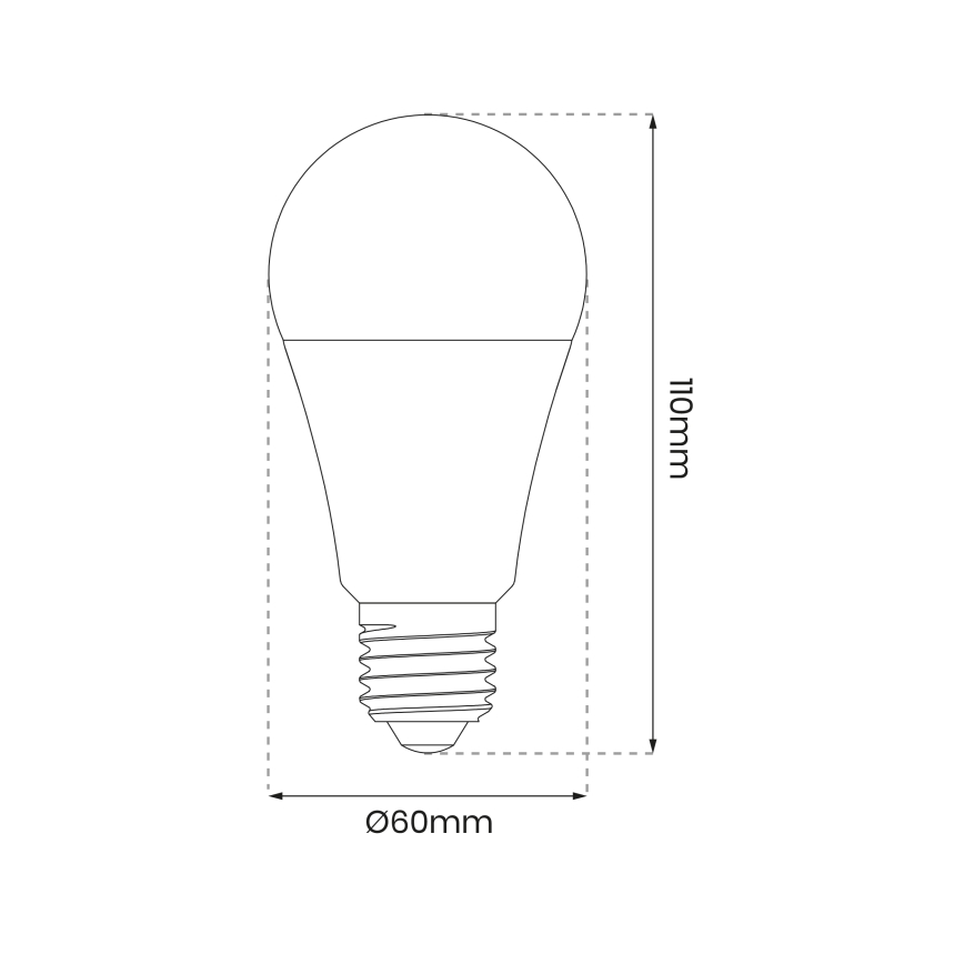 LED RGB Himmennettävä polttimo A60 E27/8W/230V 2700-6500K Wi-Fi Tuya
