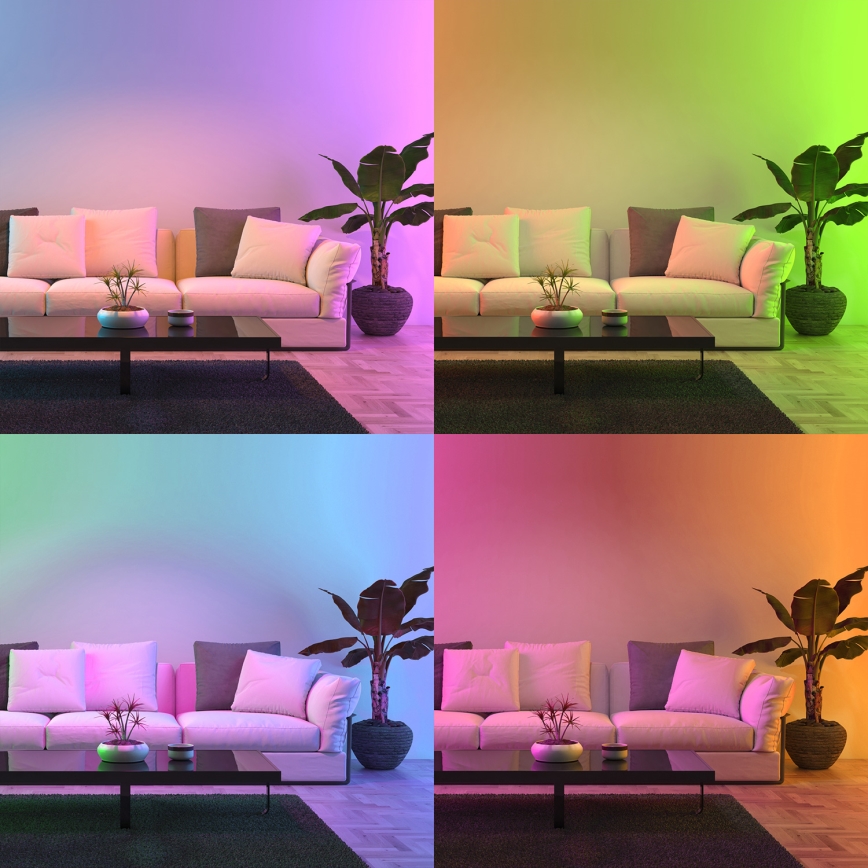 LED RGB Himmennettävä polttimo GU10/5W/230V 2700-6500K Wi-Fi Tuya