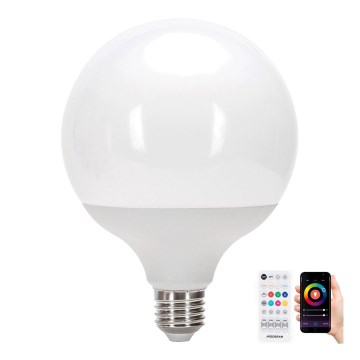 LED RGB himmennettävä polttimo MESH G120 E27/18W/230V 6500K + kaukosäädin - Aigostar