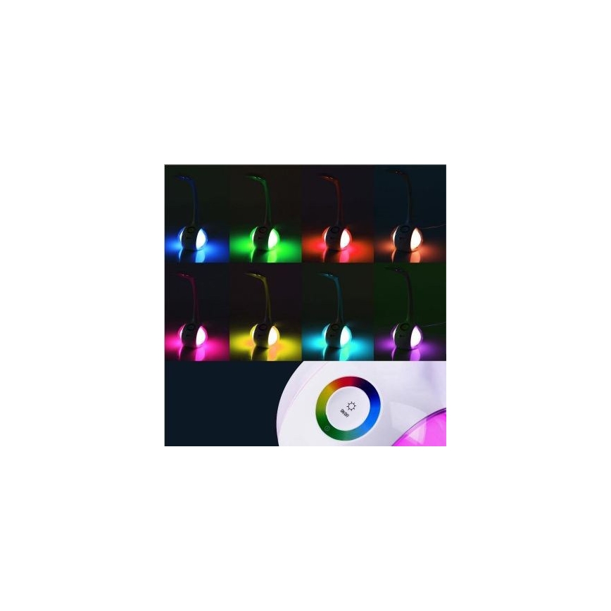 LED RGB Himmennettävä pöytävalaisin LED/7W/230V valkoinen