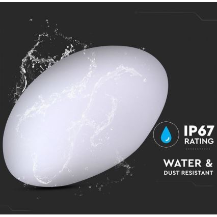 LED RGB himmennettävä ulkovalo LED/1W/5V 28 cm IP67 1000 mAh + kaukosäädin