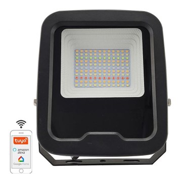 LED RGB Himmennettävä valonheitin LED/30W/230V 3000K-6500K Wi-Fi Tuya IP65