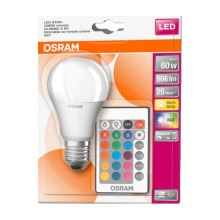LED-RGB-himmennyslamppu STAR+ A60 E27/9W/230V 2700K - Osram