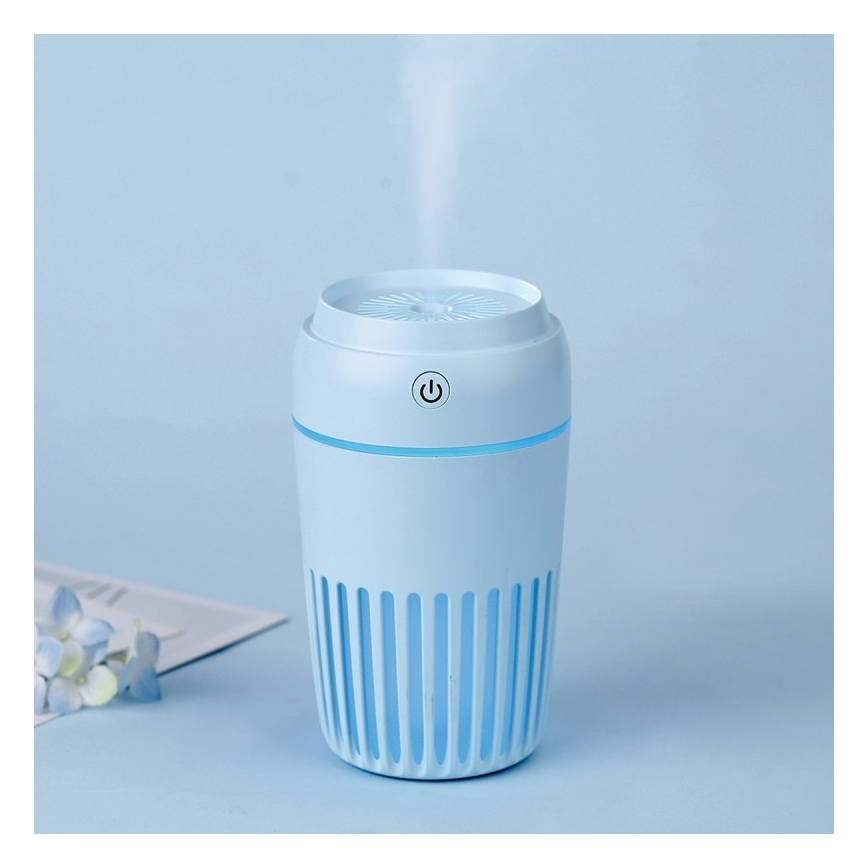 LED RGB Ilmankostutin 300 ml LED/2W/5V sininen