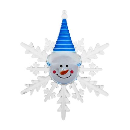 LED RGB joulukoriste imukupilla LED/3xLR44 lumiukko punainen/sininen/vihreä