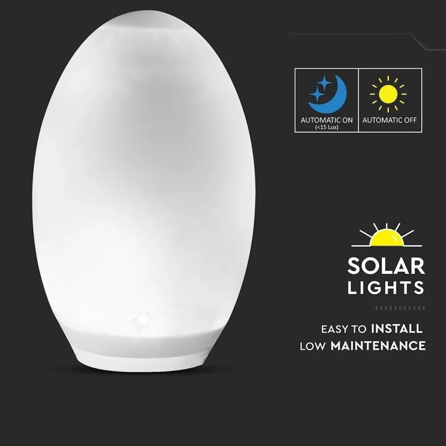 LED RGB koristeellinen aurinkokennovalo 0,2W/1xAA IP44 500 mAh