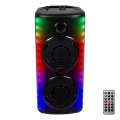 LED RGB Ladattava kaiutin mikrofonilla 600W/2400 mAh + kaukosäädin