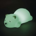 LED RGB ladattava kosketusohjattu yövalo LED/3,7V 1200 mAh nalle