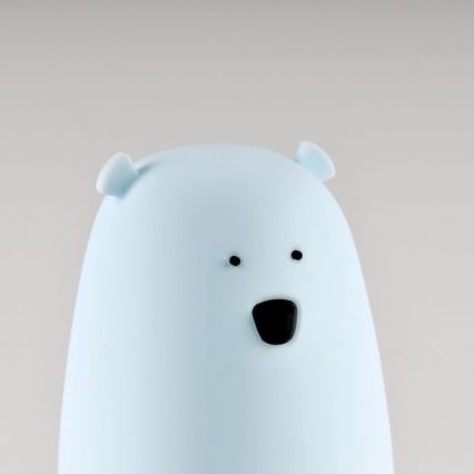 LED RGB Lasten kosketuslamppu BEAR LED/0,8W/5V sininen