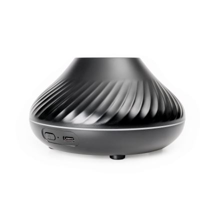 LED RGB Tuoksudiffuuseri liekki jäljitelmällä LED/6,5W/5V 130ml musta