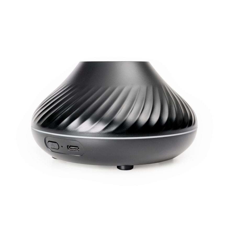 LED RGB Tuoksudiffuuseri liekki jäljitelmällä LED/6,5W/5V 130ml musta