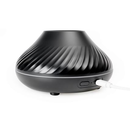 LED RGB Tuoksudiffuuseri liekki jäljitelmällä LED/6,5W/5V 130ml musta