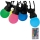 LED RGB Valoketju ulkokäyttöön STRING 13 m 15xLED/0,5W/230V IP44 + kauko-ohjaus