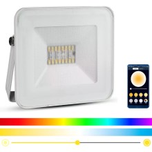 LED RGB Valonheitin LED/20W/230V IP65 valkoinen