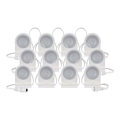 LED RGBIC+CCT Koristeketju kohdevaloilla GoSmart 12xLED/7W/230V 255 cm Wi-Fi Tuya