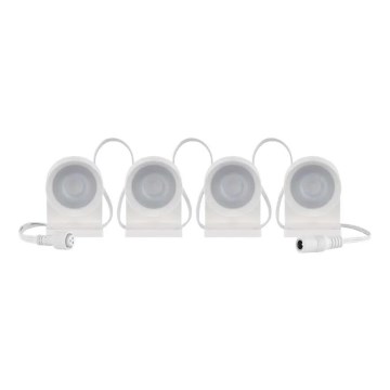 LED RGBIC+CCT Koristevalosarja pistevaloilla GoSmart - laajennus 4xLED/7W/230V 85 cm Wi-Fi Tuya