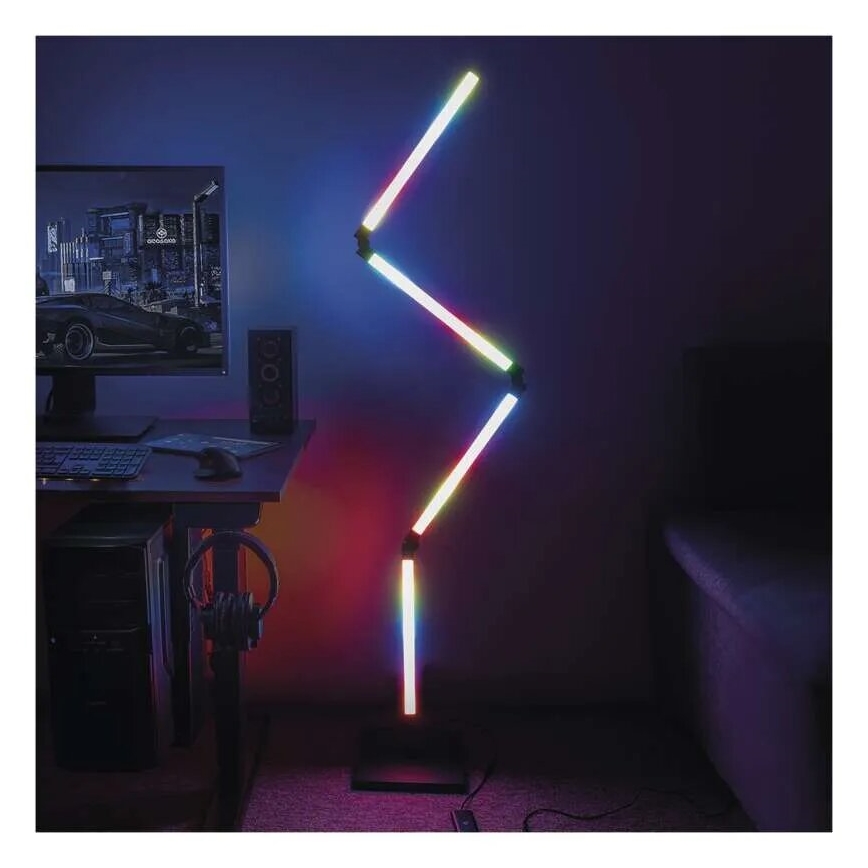 LED RGBIC Himmennettävä lattiavalaisin GoSmart LED/20W/230V 2700K Wi-Fi Tuya