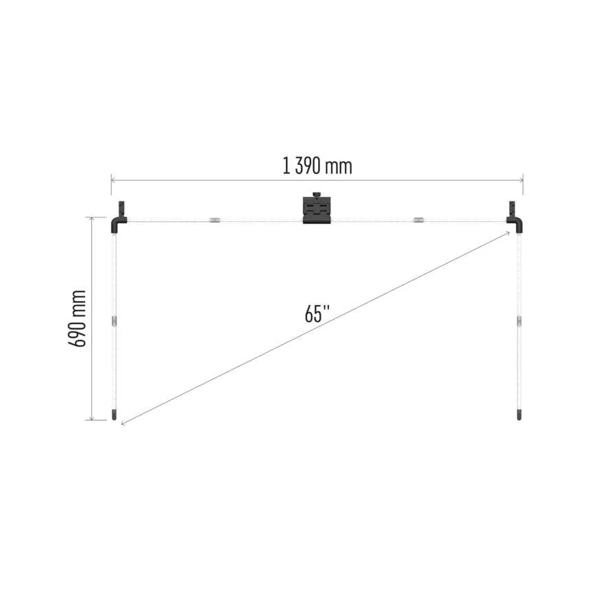 LED RGBIC Nauha kohteelle TV GoSmart LED/24W/230V 65“