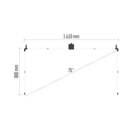 LED RGBIC Nauha kohteelle TV GoSmart LED/24W/230V 75“