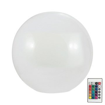 LED RGBW aurinkokennovalo BALL LED/3,2V 500 mAh halkaisija 30 cm IP65 + kaukosäädin