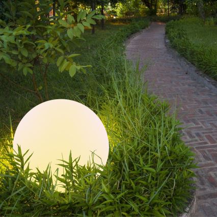 LED RGBW aurinkokennovalo BALL LED/3,2V 500 mAh halkaisija 30 cm IP65 + kaukosäädin