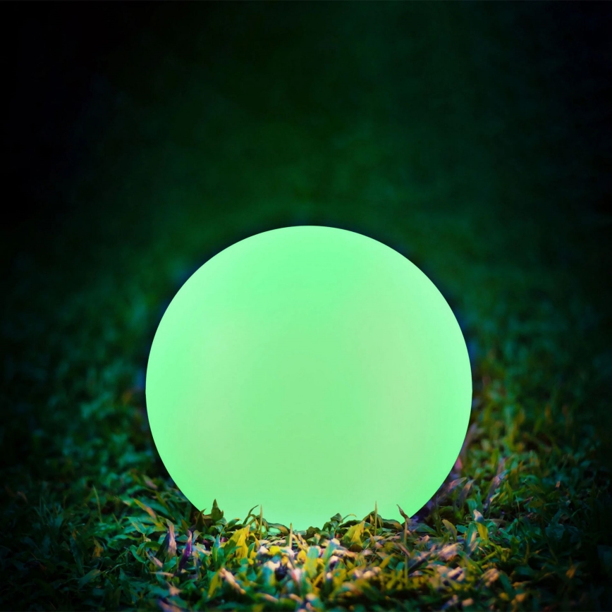 LED RGBW Aurinkolamppu BALL LED/3,7V 1500 mAh halkaisija 50 cm IP65 + kauko-ohjaus
