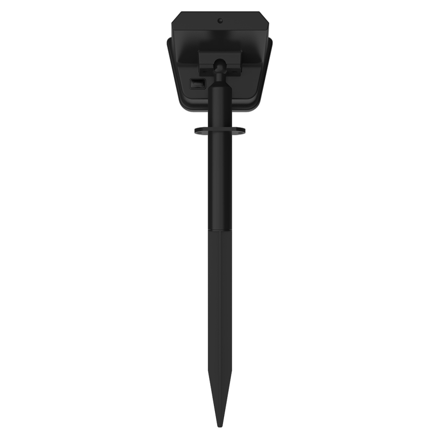 LED RGBW aurinkovalaisin anturilla LED/3,7V IP54 1200 mAh musta