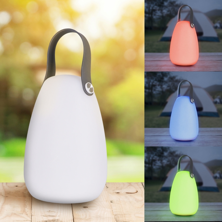 LED RGBW Aurinkovalo CANARIA LED/2W/1,2V 400 mAh IP44 valkoinen