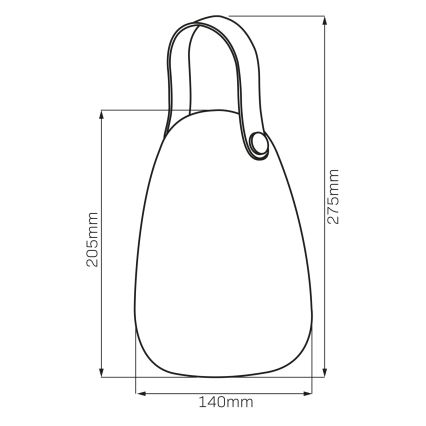 LED RGBW Aurinkovalo CANARIA LED/2W/1,2V 400 mAh IP44 valkoinen