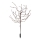 LED RGBW Aurinkovalo TREE LED/0,1W/1,2V 600 mAh IP44 ruskea