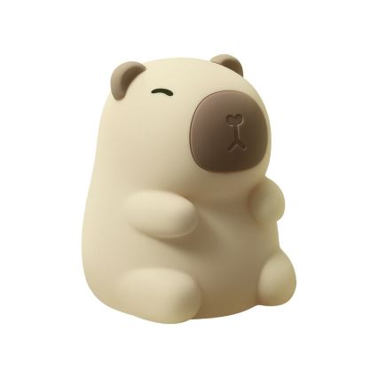 LED RGBW himmennettävä ladattava kosketusohjattu lasten yövalo KAPYBARA LED/0,45W/5V 800 mAh