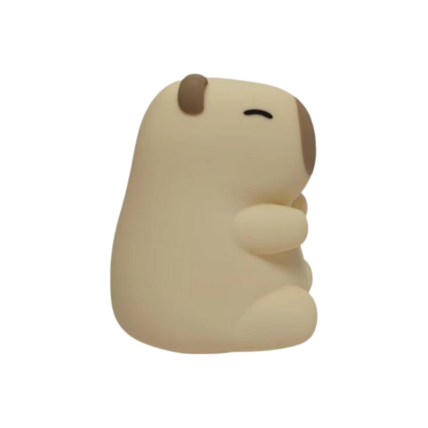 LED RGBW himmennettävä ladattava kosketusohjattu lasten yövalo KAPYBARA LED/0,45W/5V 800 mAh