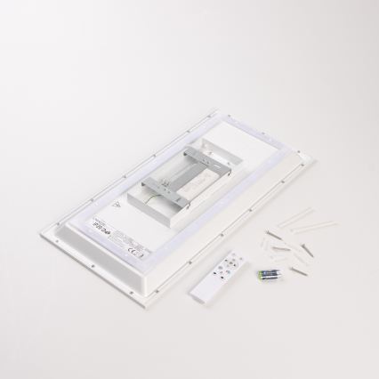 LED RGBW Himennettävä pinta-asennettava paneelivalaisin LED/22W/230V 2700-6500K 29,5x59,5 cm + kaukosäädin