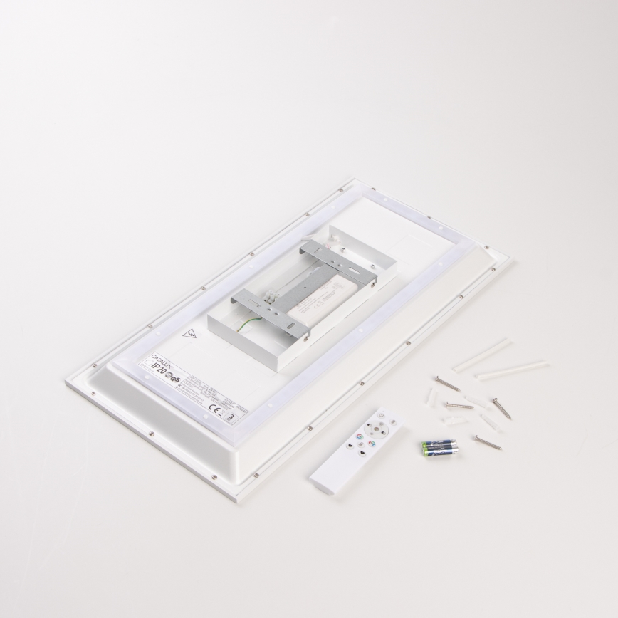 LED RGBW Himennettävä pinta-asennettava paneelivalaisin LED/22W/230V 2700-6500K 29,5x59,5 cm + kaukosäädin