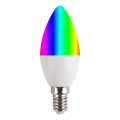 LED RGBW himennettävä polttimo E14/5,5W/230V 3000-6500K Wi-Fi Tuya
