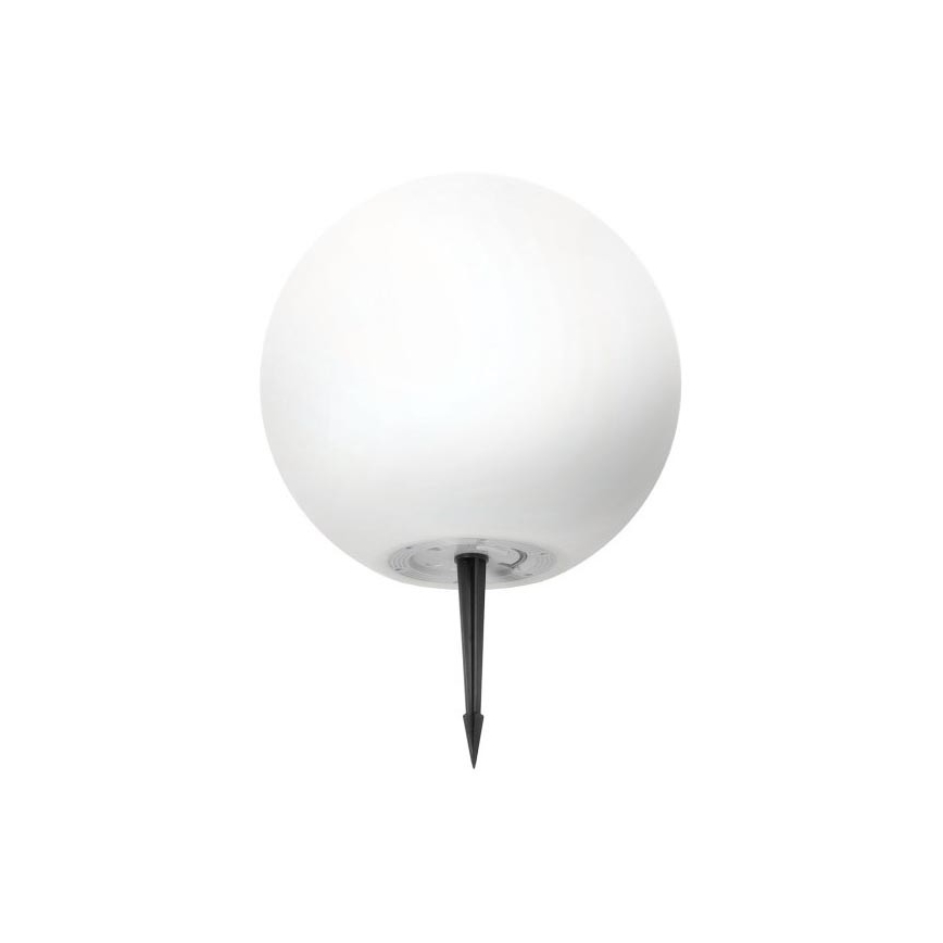 LED RGBW himmennettävä aurinkovalaisin GARDEN BALL LED/5W/3,7V 3000K IP54 2200 mAh halkaisija 30 cm + kaukosäädin