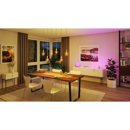 LED RGBW himmennettävä FILAMENT-polttimo E27/6,3W/230V 2200-6500K - Paulmann 29156
